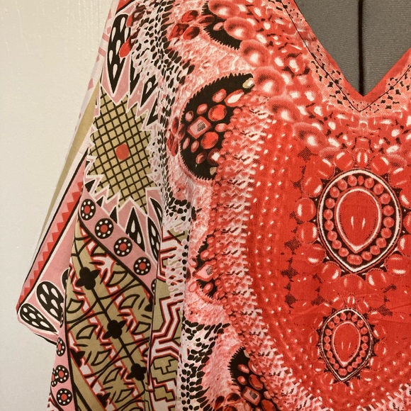 NWT gypsy blu multiple colors,printed maxi kaftan one size fits all - Picture 6 of 14